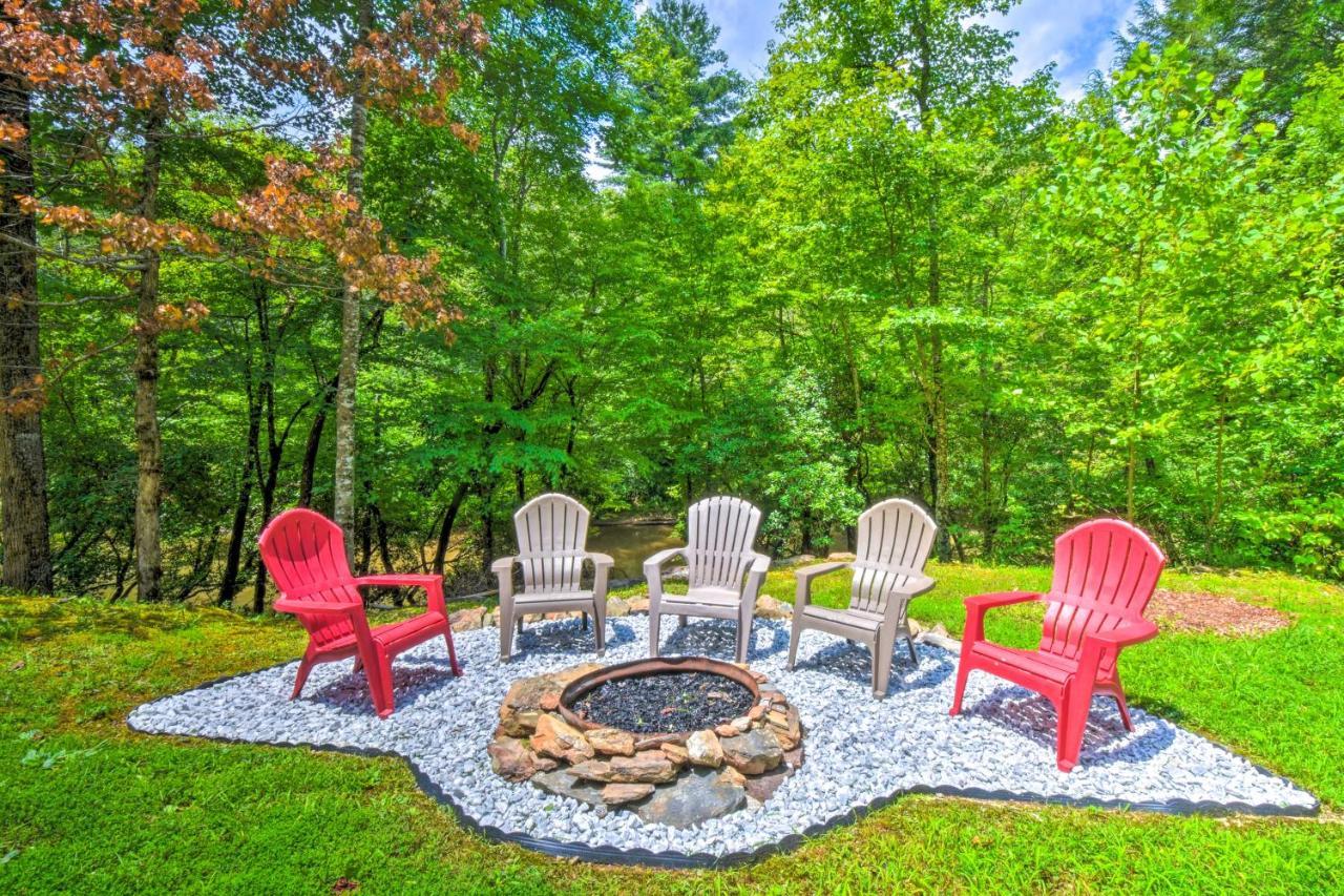 Cozy Riverside Dahlonega Home With Kayaks And Fire Pit Exteriör bild
