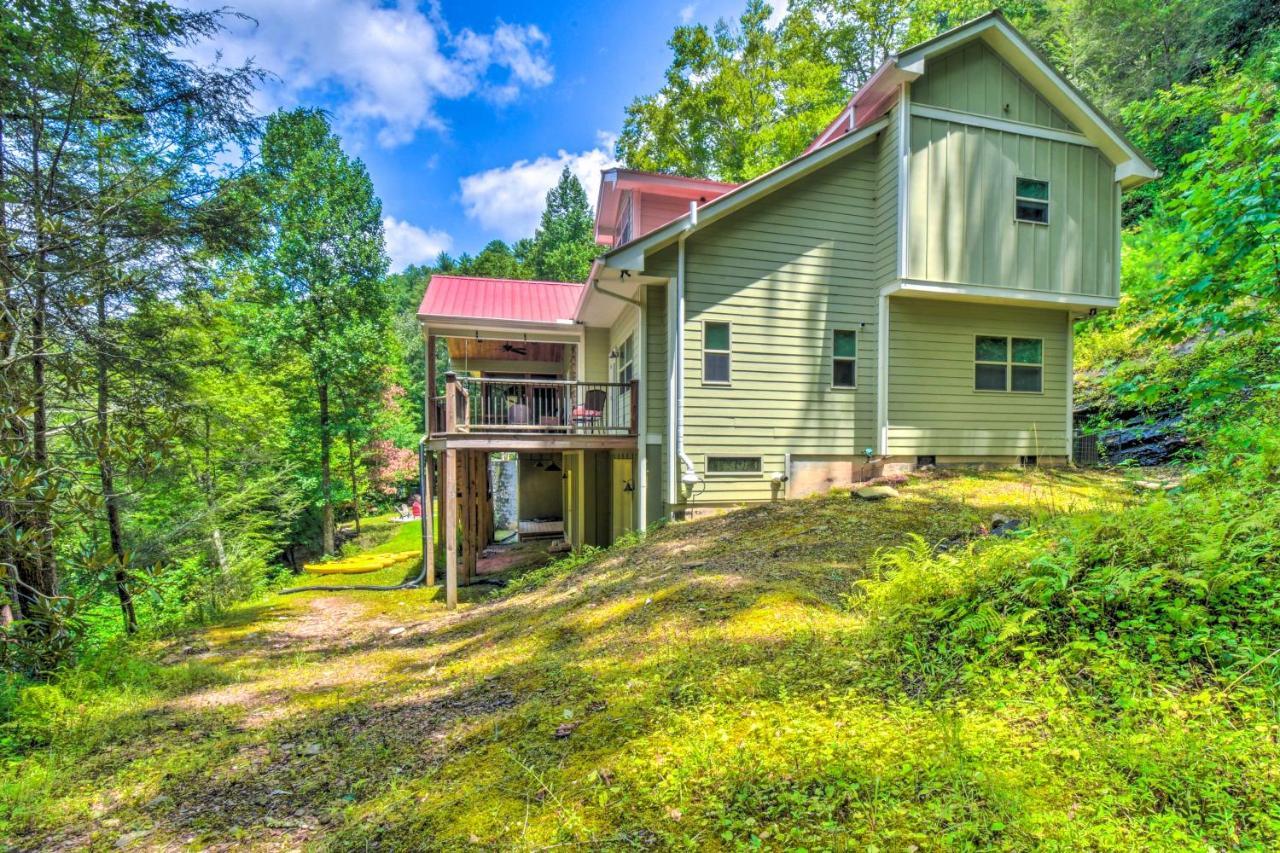 Cozy Riverside Dahlonega Home With Kayaks And Fire Pit Exteriör bild