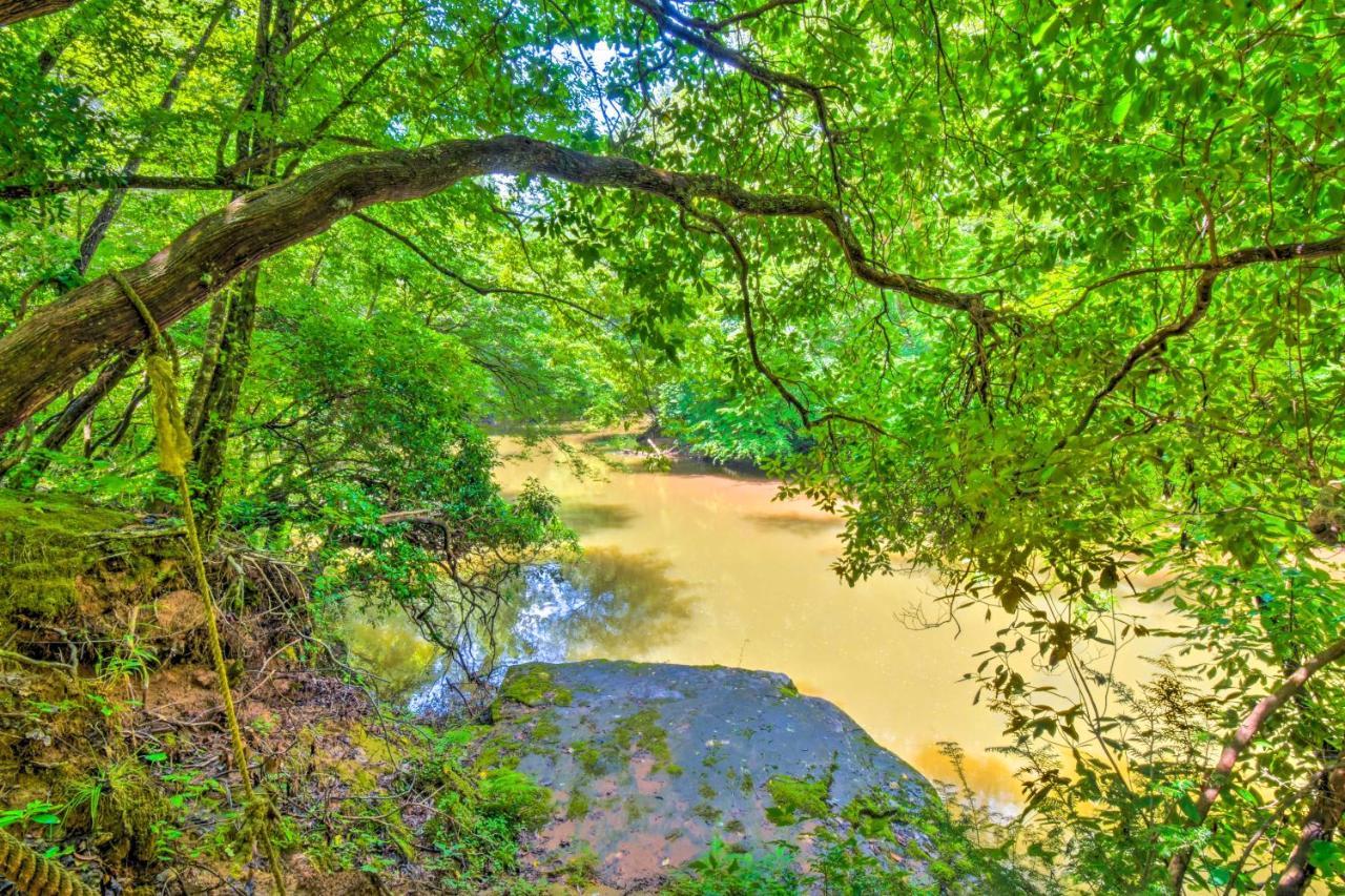 Cozy Riverside Dahlonega Home With Kayaks And Fire Pit Exteriör bild