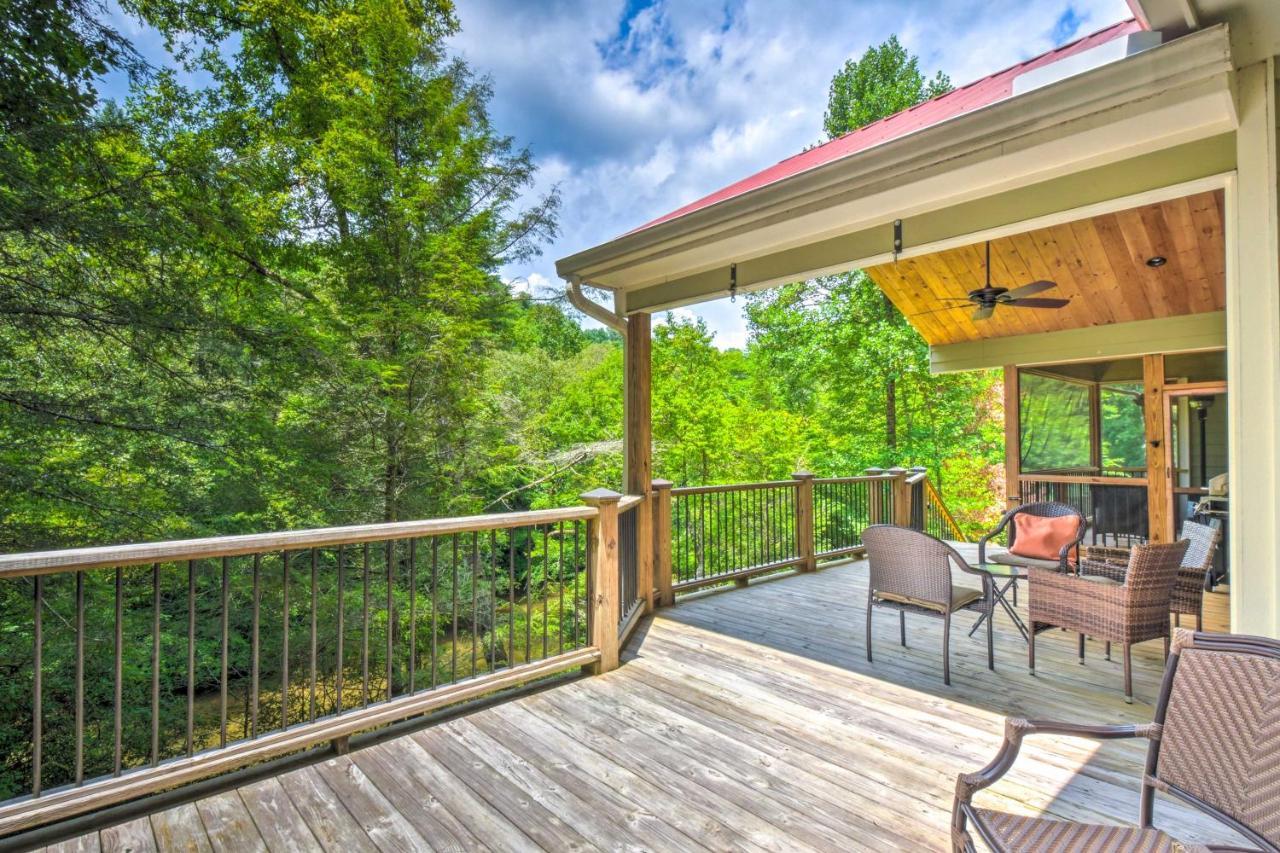 Cozy Riverside Dahlonega Home With Kayaks And Fire Pit Exteriör bild